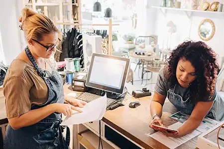 woman running a business